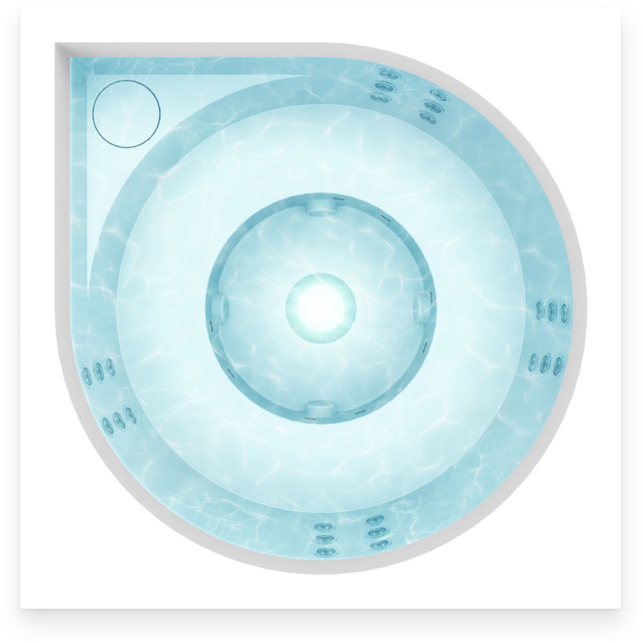 Открытый джакузи акриловые мини-бассейн Drop VUOLLE ARCH-00027102 - Вид №8