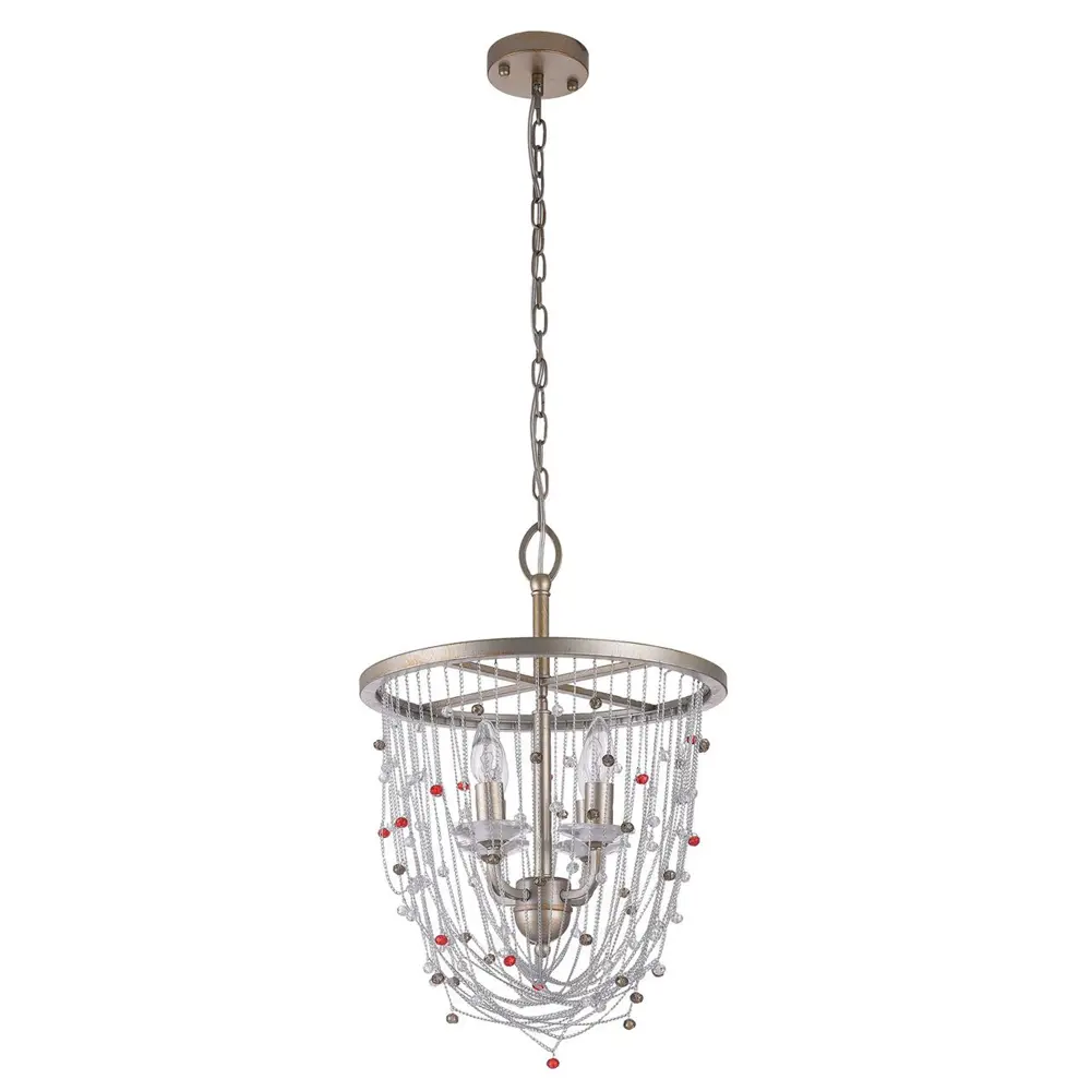 Люстра подвесная «Валенсия», 4 лампы, 12 м², цвет прозрачный белый Chiaro STLM-2001281