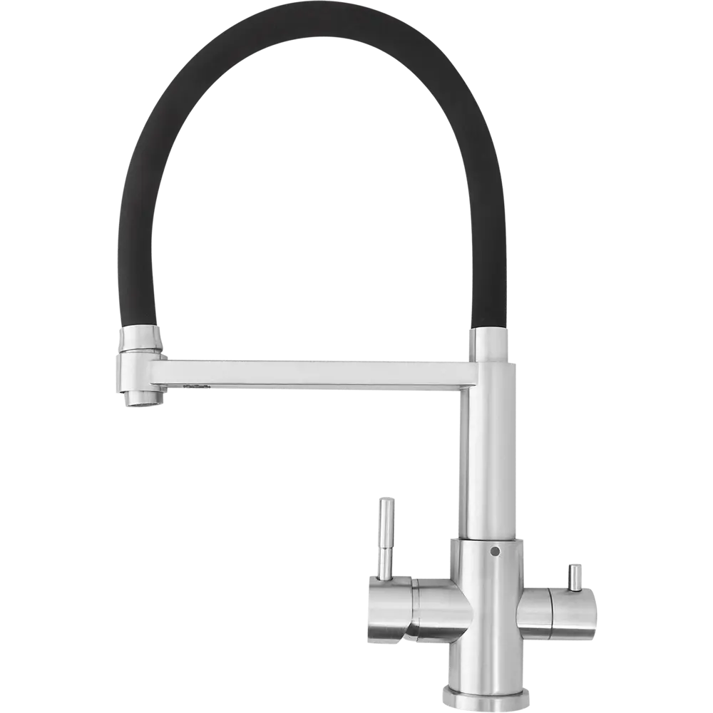 Кухонный смеситель Osgard с аэратором и гибким изливом, черный 86757465 Gron STLM-0071294 - Вид №1