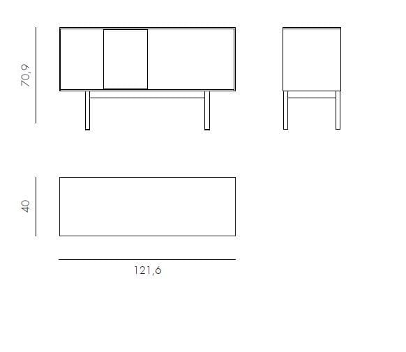 Шкаф с дверями и открытыми отсеками Novamobili ARCH-00077712 - Вид №5