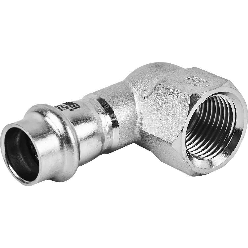 Угол переходной Rommer 1/2"x15 мм ВПр-ВР нержавеющая сталь STLM-2210645