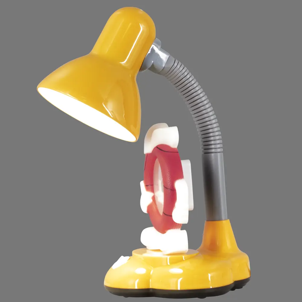 Настольная лампа с часами Camel KD-388 «Баскетбол», цвет жёлтый CAMELION STLM-2072504 - Вид №2