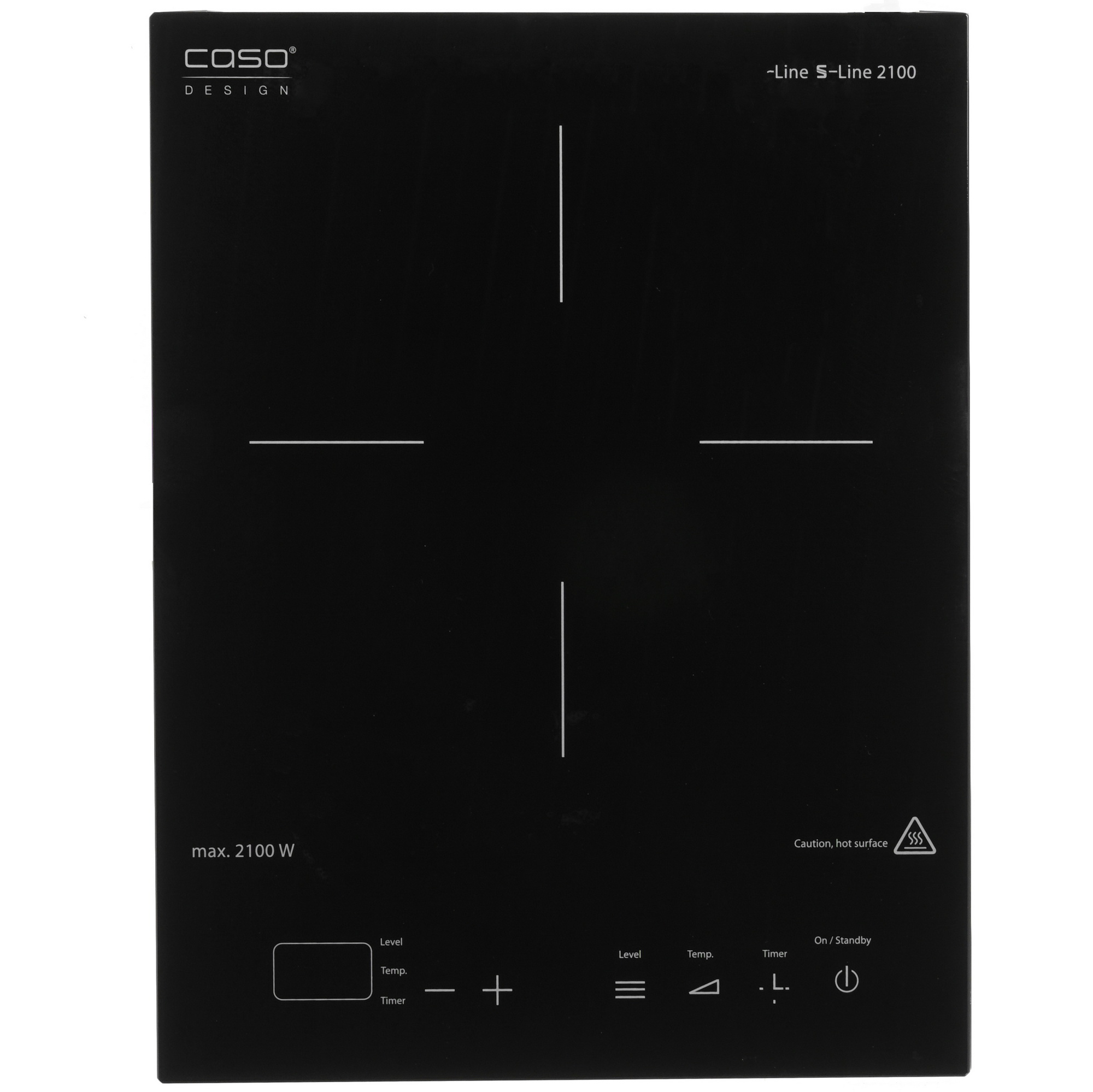 8117092 Плита компактная электрическая CASO Slim Line 2100 черный STDN-0082504