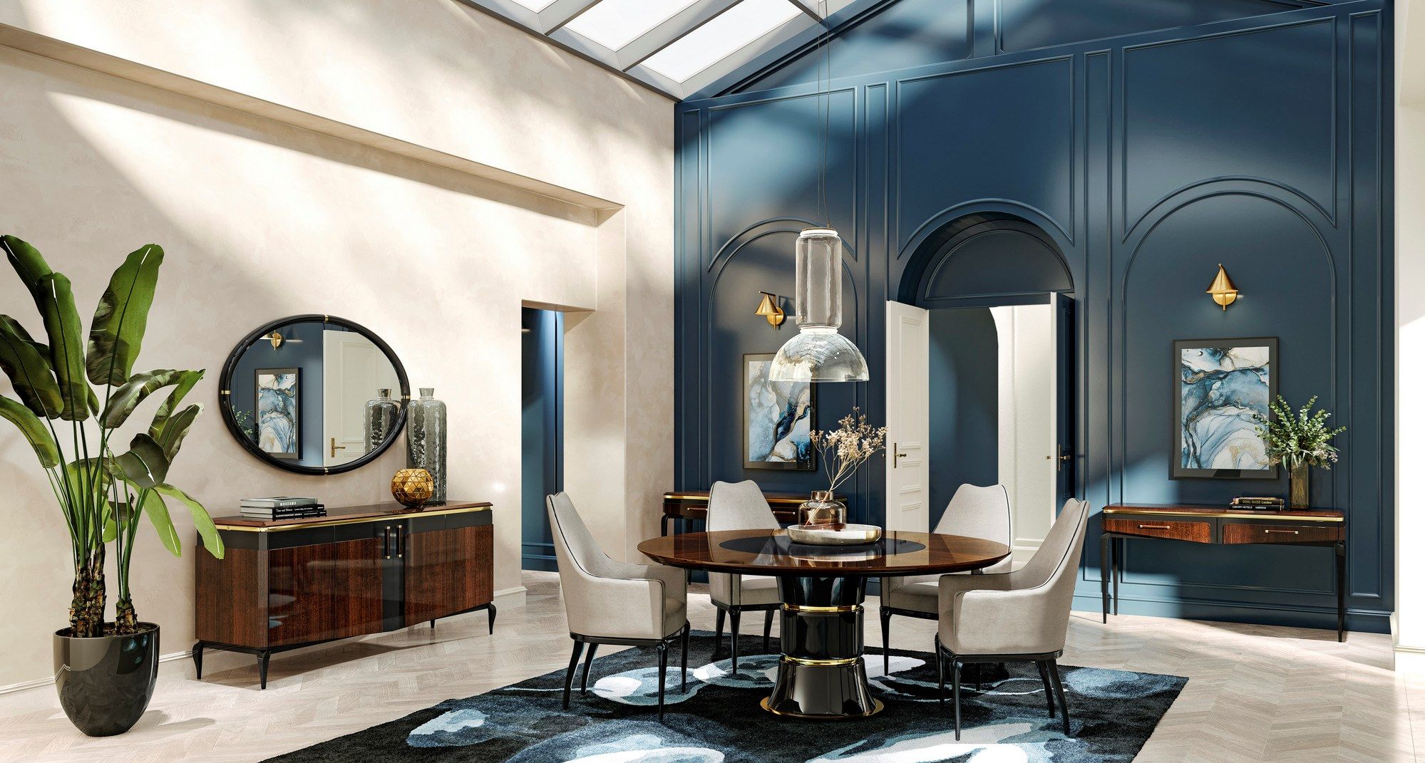 Овальное зеркало в рамке A.R. Arredamenti Victor ARCH-00098658 - Вид №3