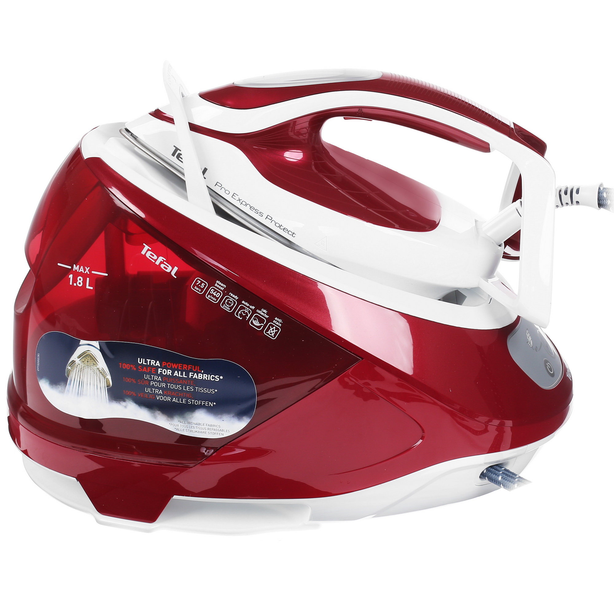 1695512 Парогенератор Tefal Pro Express Protect GV9220E0 красный STDN-0002704 - Вид №3