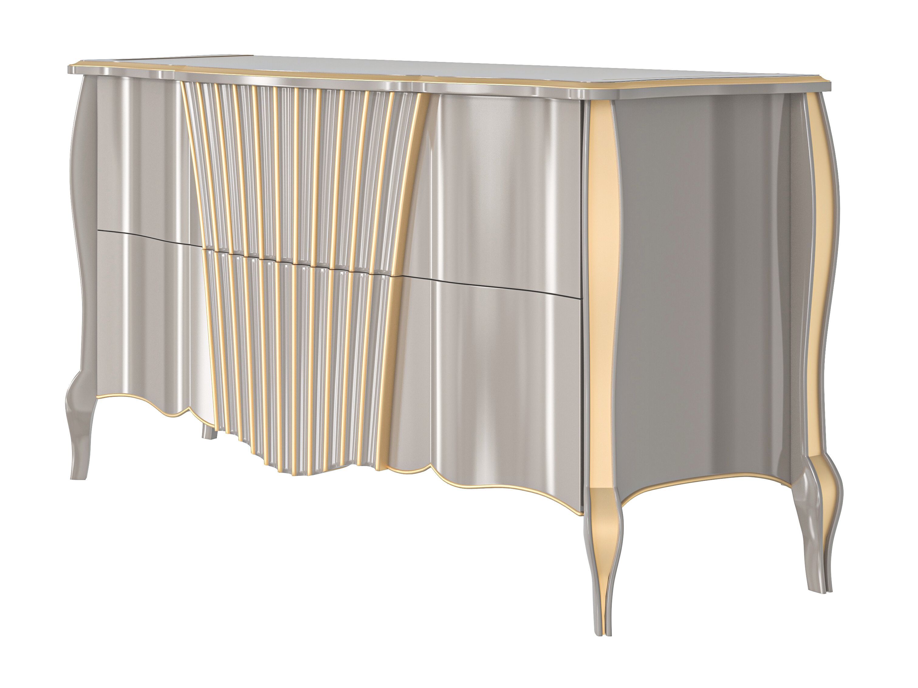 Деревянный комод со встроенными ручками Modenese Luxury Interiors LINEAR ELEGANCE ARCH-00139717 - Вид №1