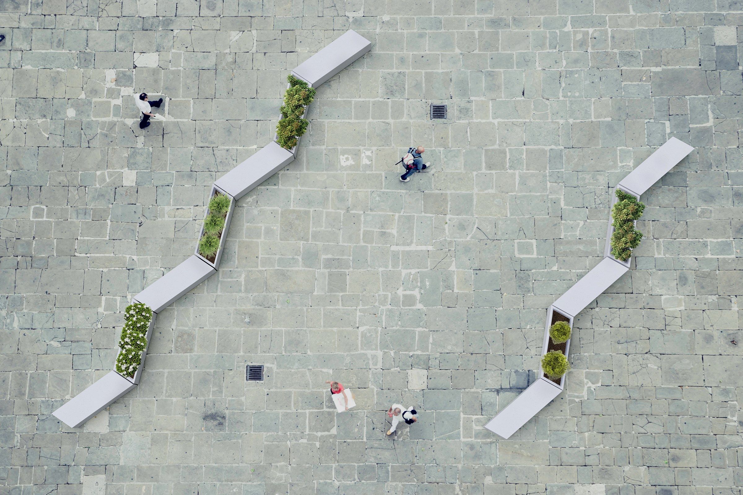 Модульная бетонная скамья без спинки SIT Box to Box ARCH-00127296 - Вид №4