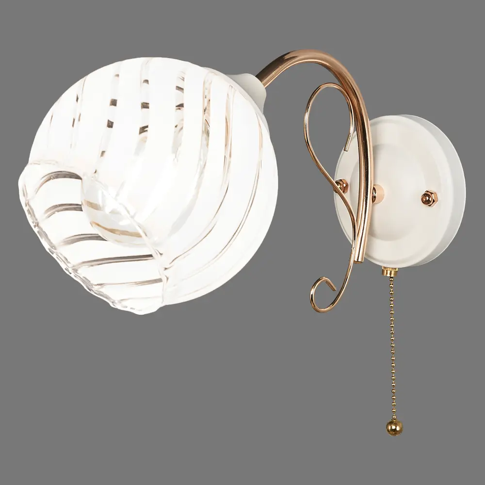 Бра «Ария» КС30071/1W, цвет белый/золотой КЛЮЧНИК STLM-2035970 - Вид №3