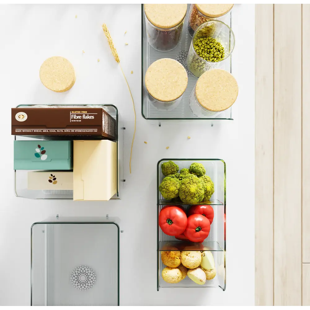 DELINIA Органайзер для холодильника с прозрачными контейнерами 85091222 STLM-0058650 - Вид №7