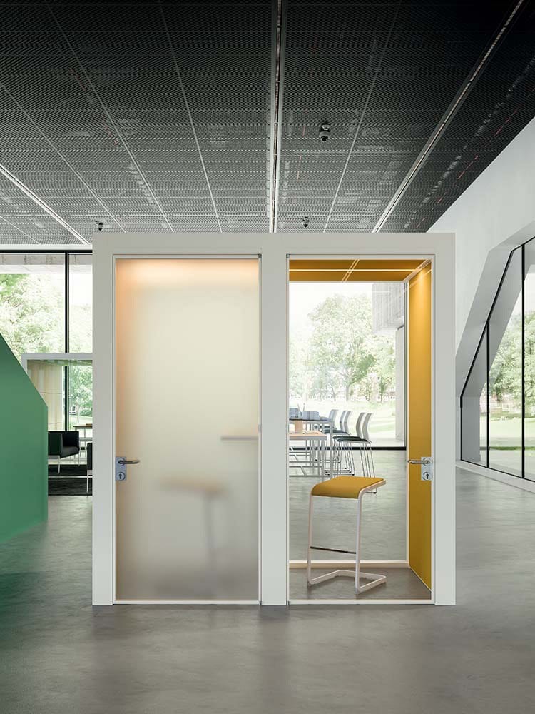 Многосторонняя акустическая офисная кабина со встроенным освещением Quadrifoglio Group дизайн-офис ARCH-00017904 - Вид №7