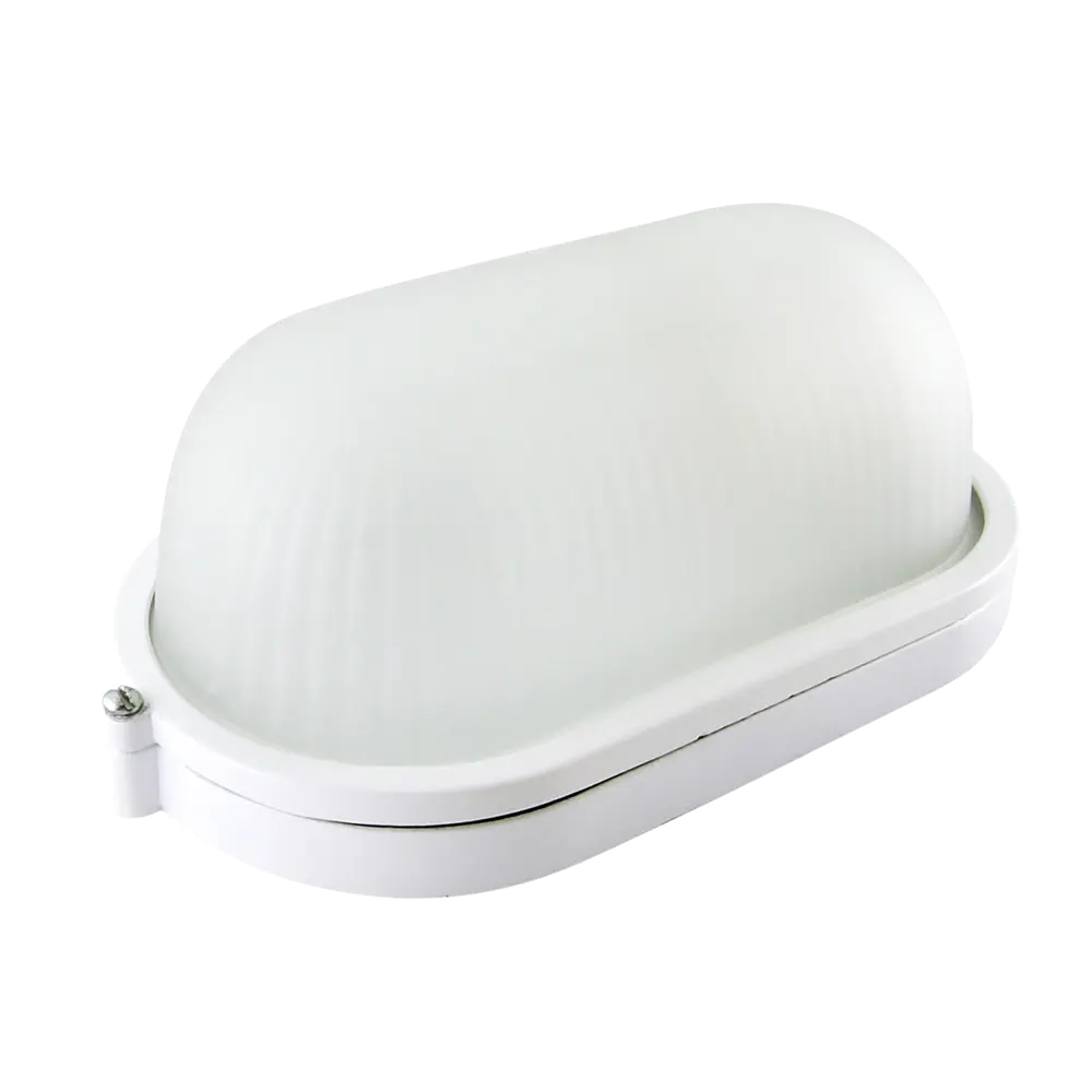 Светильник ЖКХ Round WP 60 30 01 100 Вт IP54, накладной, овал, цвет белый 82739916 STLM-2128998 Santreyd 
