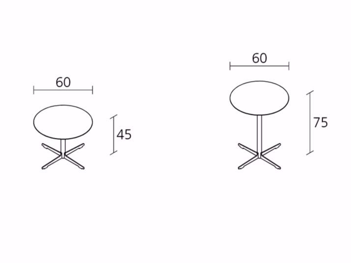 Круглый стол со спицами Alias Cross Table ARCH-00129478 - Вид №2