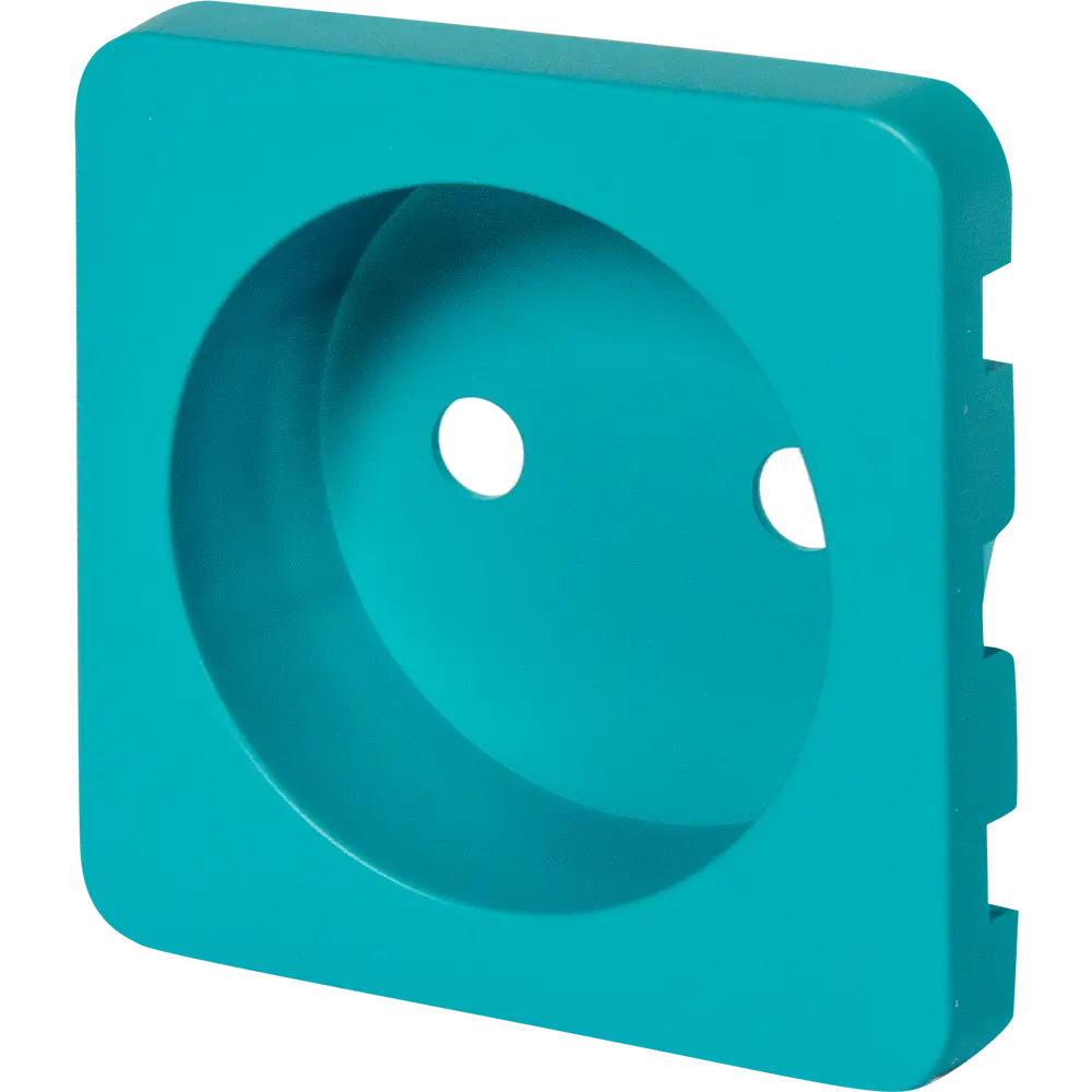 Накладка для розетки без заземления Lexman Cosy, цвет бирюзовый STLM-2126456 - Вид №1