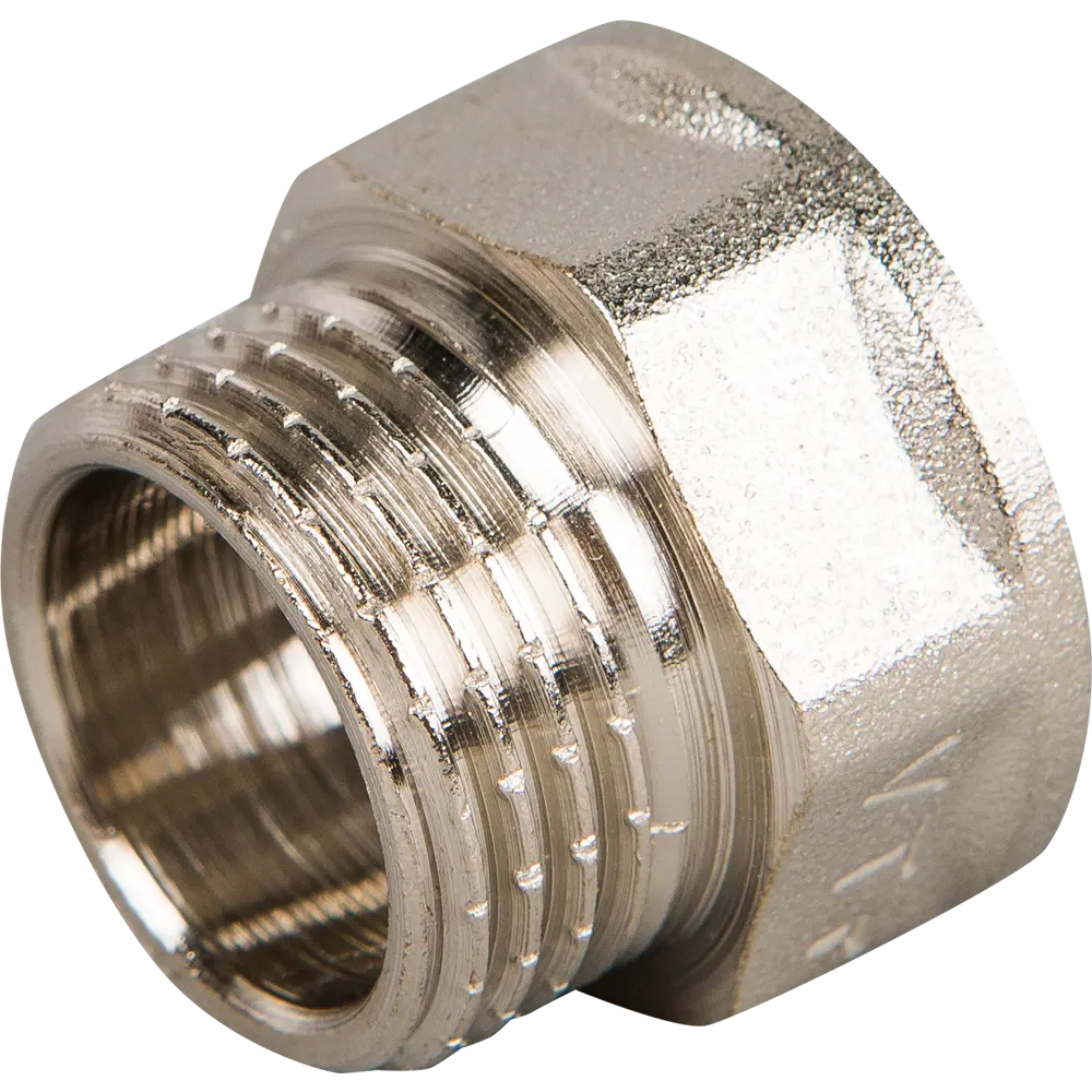 Удлинитель Valtec ø1/2"х10 мм ВР-НР никелированная латунь STLM-2190794 - Вид №1