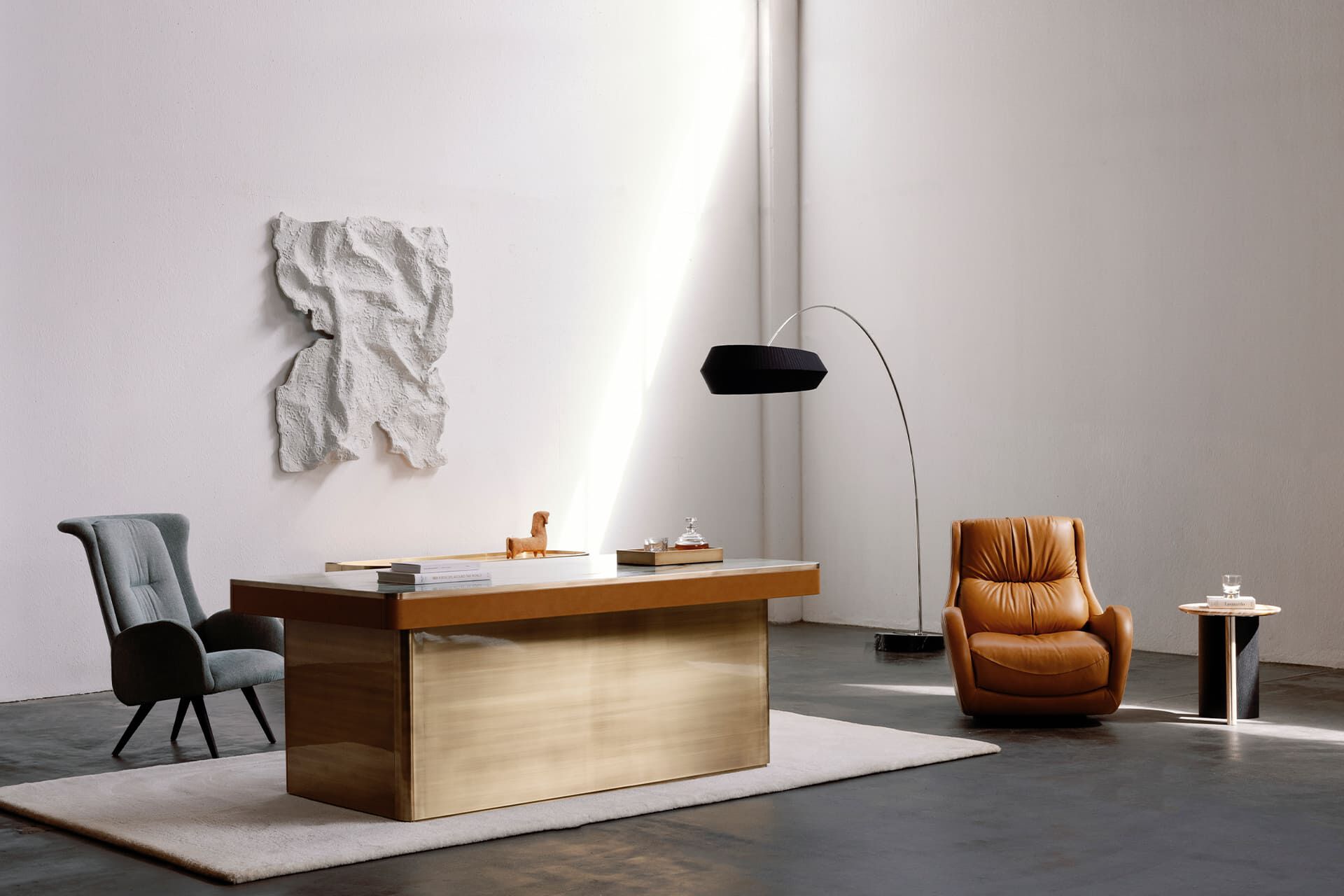 Круглый журнальный столик из оникса Greenapple FOICE ARCH-00105704 - Вид №10