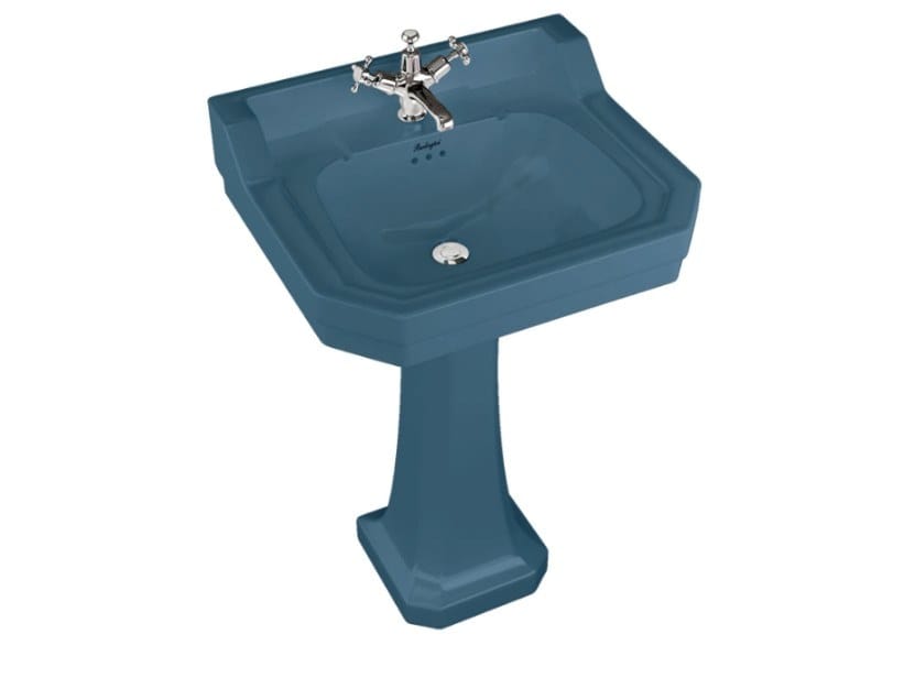 Прямоугольный умывальник из стекла на колонне Burlington На заказ ARCH-00055802 - Вид №7