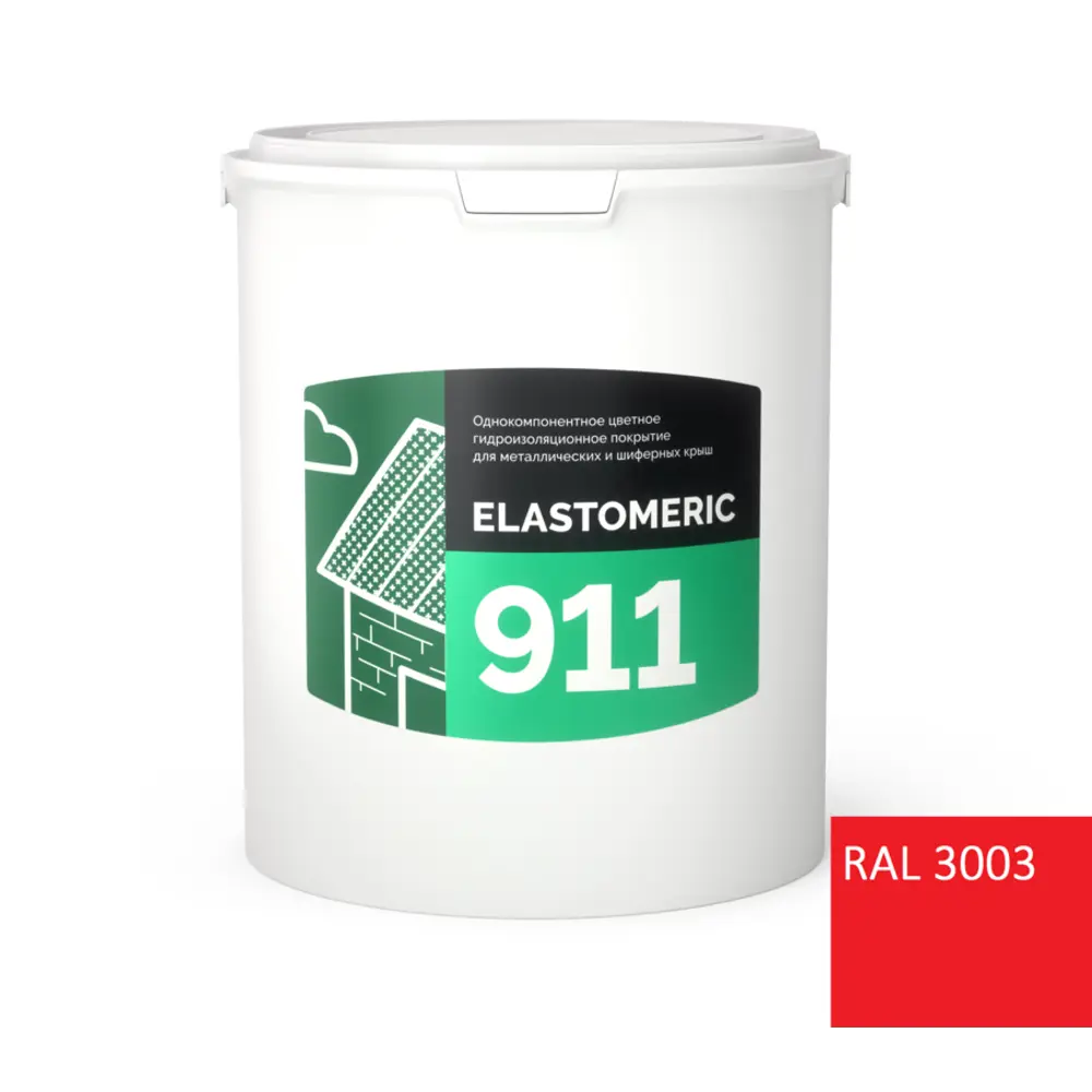 Мастика Elastomeric systems 911 6кг красный рубин