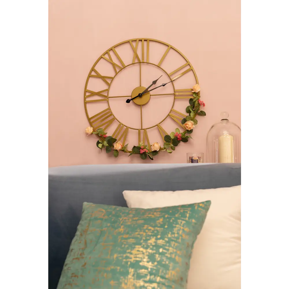 Настенные часы Atmosphera Vintage с цветами ø50 см 173800 STLM-2130037 - Вид №7