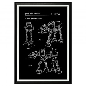 896519418_1818 Арт-постер «Патент Джорджа Лукаса на игрушку «Звездные войны» (персонаж 2) Object Desire