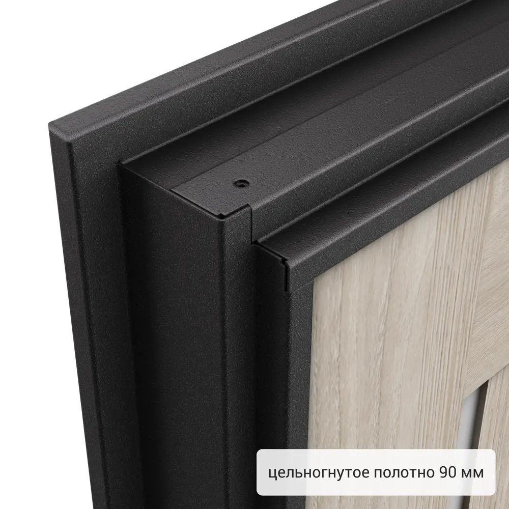 Дверь металлическая Контрол Леона, 880 мм, левая, цвет дуб сонома TOREX STLM-2070041 - Вид №10