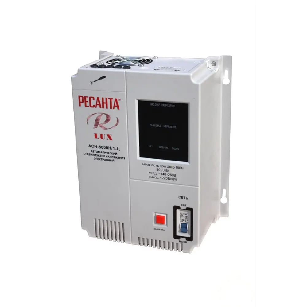 Стабилизатор напряжения настенный Ресанта 5 кВт STLM-2120774