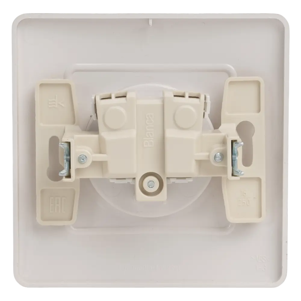 Розетка встраиваемая Systeme Electric Blanca без заземления без шторок цвет титановый STLM-2113222 - Вид №3