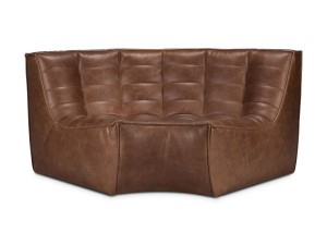 Кожаное угловое кресло