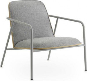 601808 Дуб кресла для отдыха пусковой площадки низкий серый стальной / Synergy Normann Copenhagen