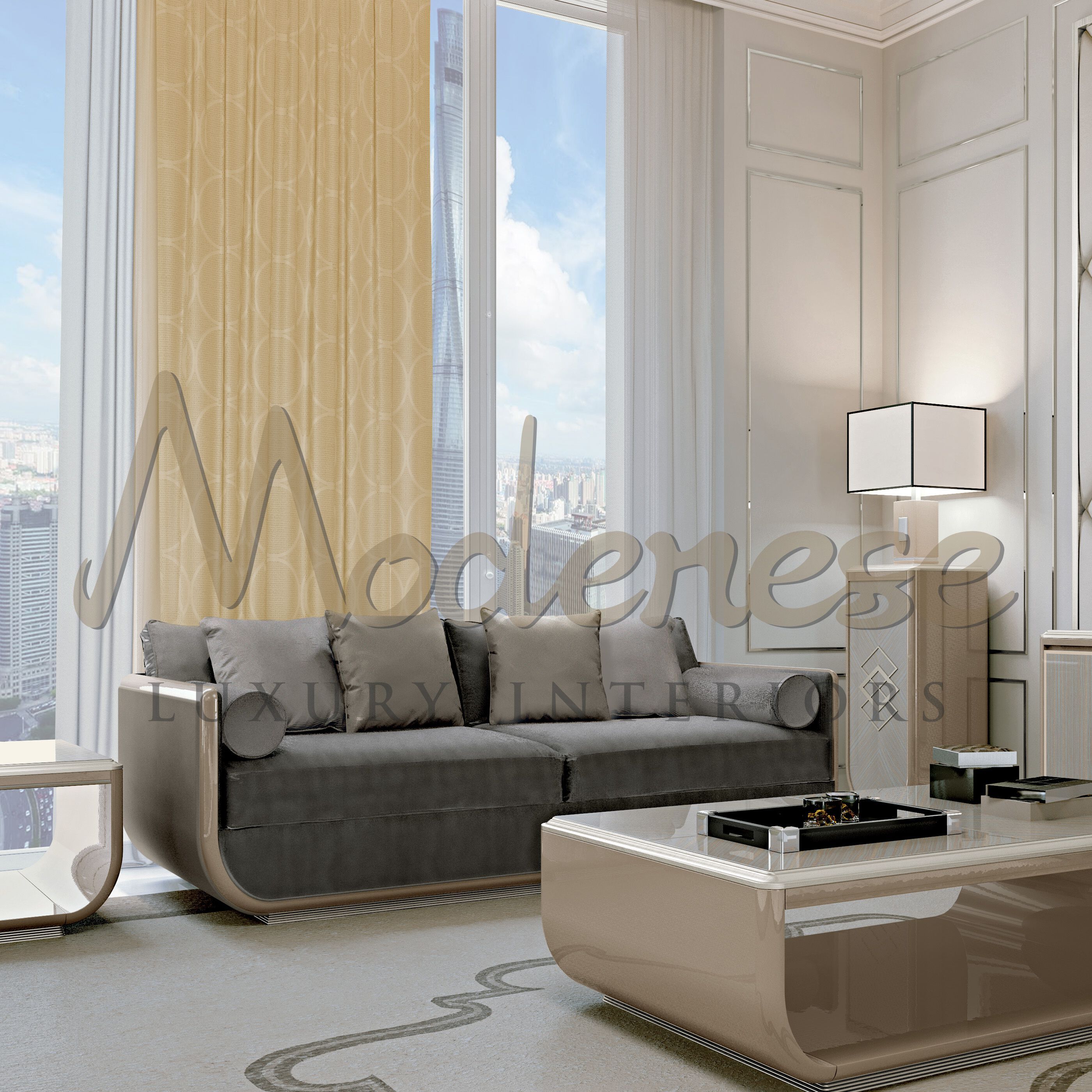 2-местный кожаный диван Modenese Luxury Interiors ASTRA LOUNGE ARCH-00112871 - Вид №3