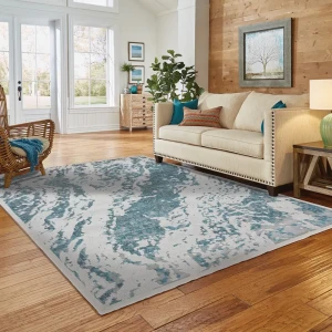 Ковер полиэстер Берлино 1907 L 200Х285 см цвет бирюзовый