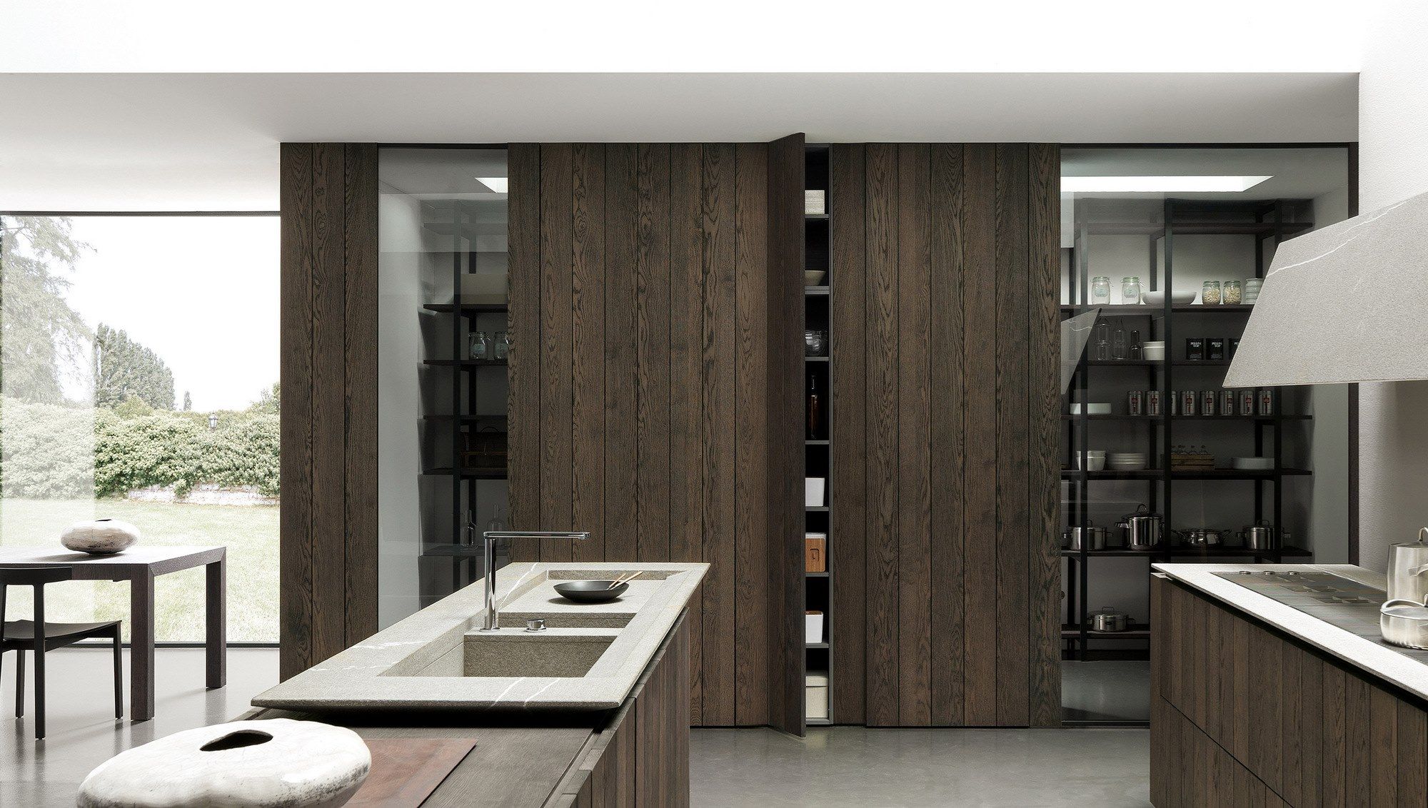 Дубовая кухня с островом MODULNOVA Float ARCH-00131652 - Вид №5