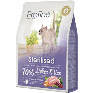 ПР0041293 Корм для кошек Sterilised для стерилизованных и кастрированных курица сух. 2кг PROFINE