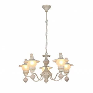 Подвесная люстра Arte Lamp Trattoria A5664LM-5WG ARTE LAMP ДИЗАЙНЕРСКИЕ, TRATTORIA WHITE 108451 Белый