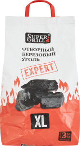 85033948 Уголь берёзовый отборный 3 Кг STLM-0057784 SUPERGRILL