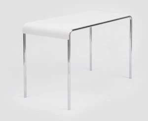 Danese Milano Письменный стол с хромированным металлическим основанием и столешницей из нержавеющей стали Farallon