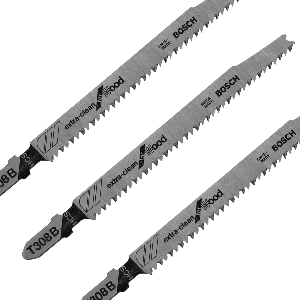 Пилки для лобзика по дереву T308B Bosch, 3 шт BOSCH PROFESSIONAL STLM-2167361 - Вид №1