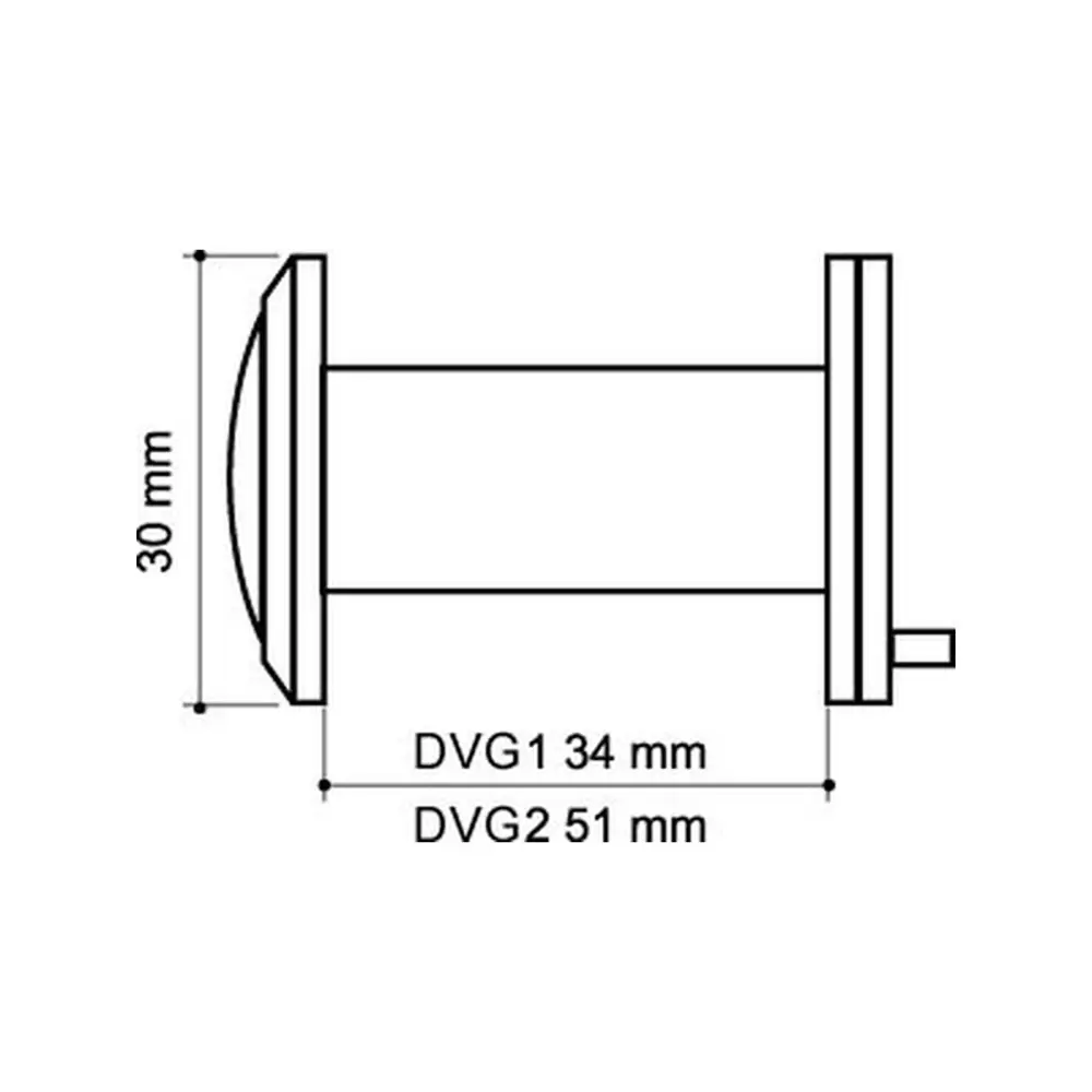 Дверной глазок Armadillo с обзором 200° в бронзовом исполнении 18123076 STLM-0009492 - Вид №4