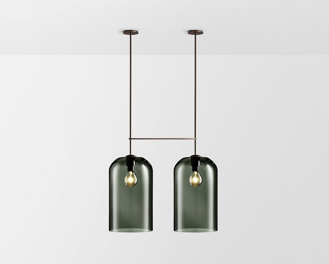 Подвесной светильник из стали и стекла Articolo Studios Lumi ARCH-00042601 - Вид №2