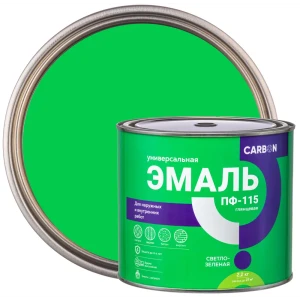 Эмаль ПФ-115 Carbon глянцевая цвет светло-зеленый 2.2 кг