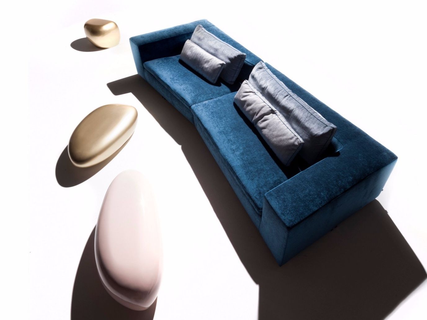 Тканевый диван с полуостровом ERBA ITALIA DAVID ARCH-00058506 - Вид №9