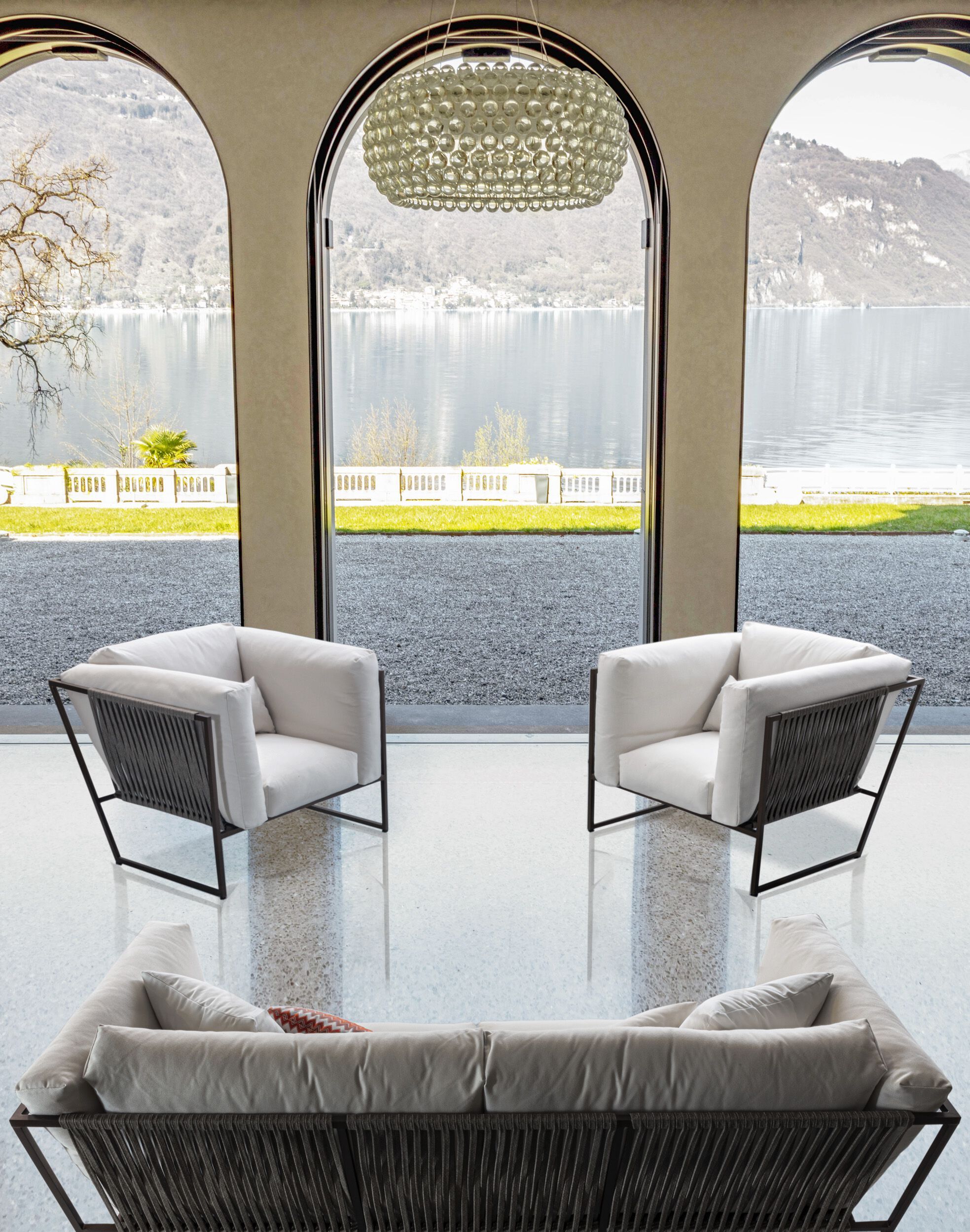 Съемное тканевое садовое кресло с подлокотниками GRUPPO FOX FuoriPorta ARCH-00028460 - Вид №2