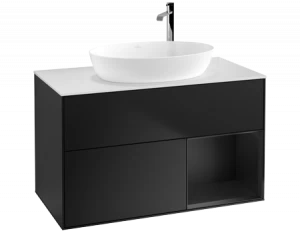 Villeroy&Boch Тумба под раковину Прямоугольная версия F901PDPD Finion Black Matt Lacquer