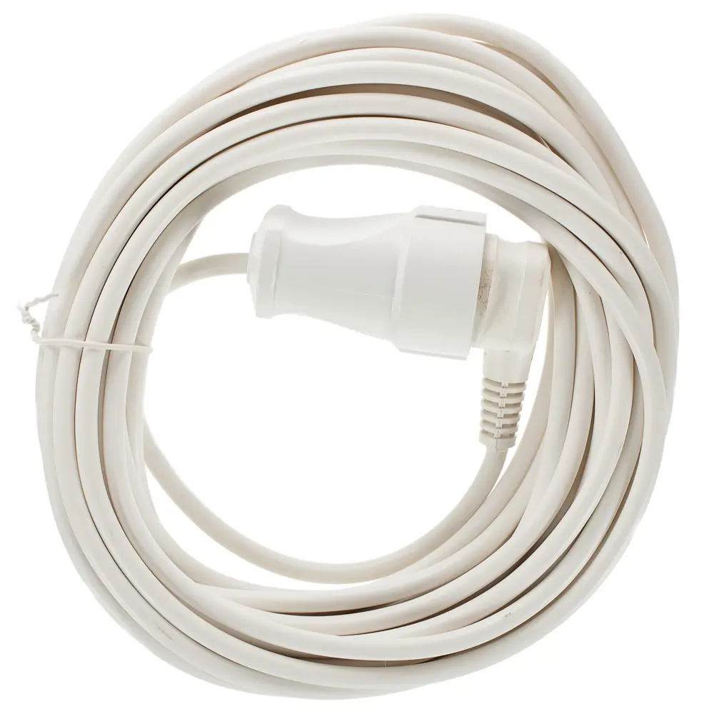 Удлинитель с заземлением для бытовой техники 1 розетка 10 м цвет белый Santreyd STLM-2068054 - Вид №1