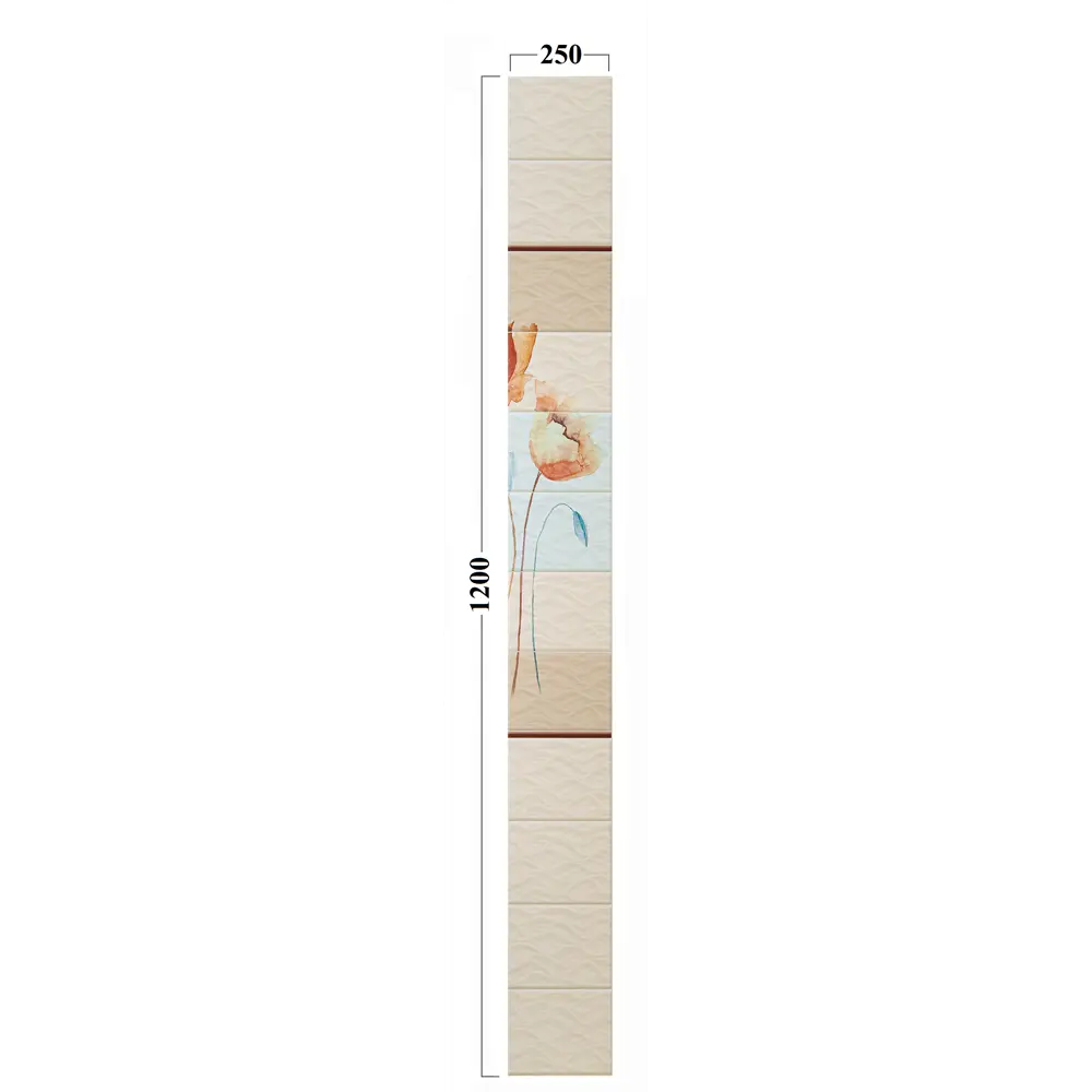 Комплект панелей ПВХ Этюд 8 мм 2700х375 мм 2,025 м² 2 шт VENTA STLM-2162524 - Вид №7