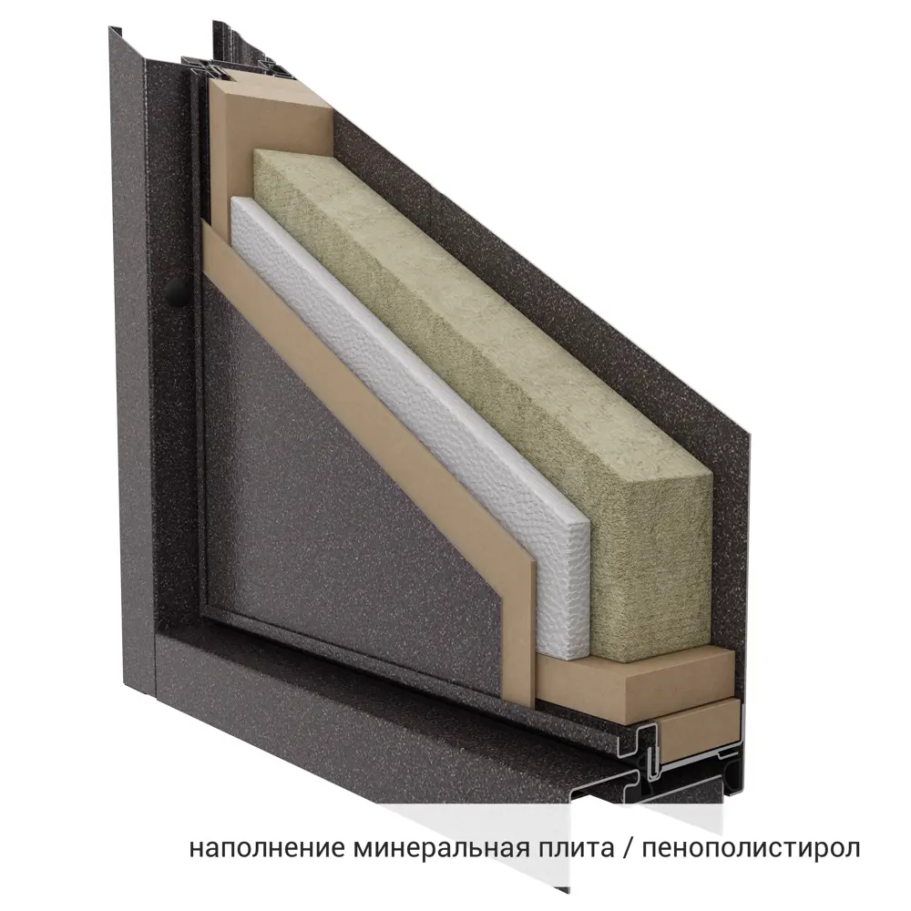 Дверь входная металлическая Денвер 950x2050 мм правая. цвет коричневый 89154289 STLM-2071811 TOREX  - Вид №12