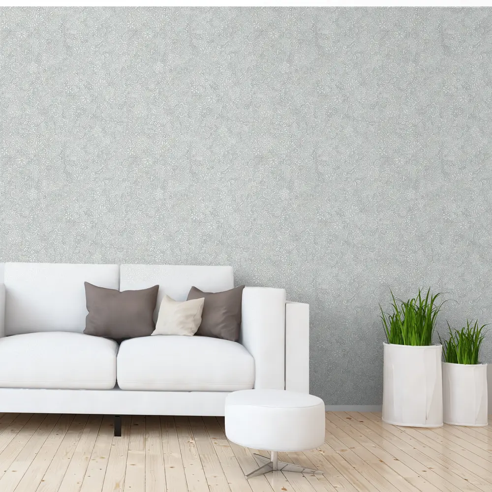 Обои бумажные Московская Обойная Фабрика Сканди серые 0.53 м 231712-5 STLM-2099316 - Вид №2