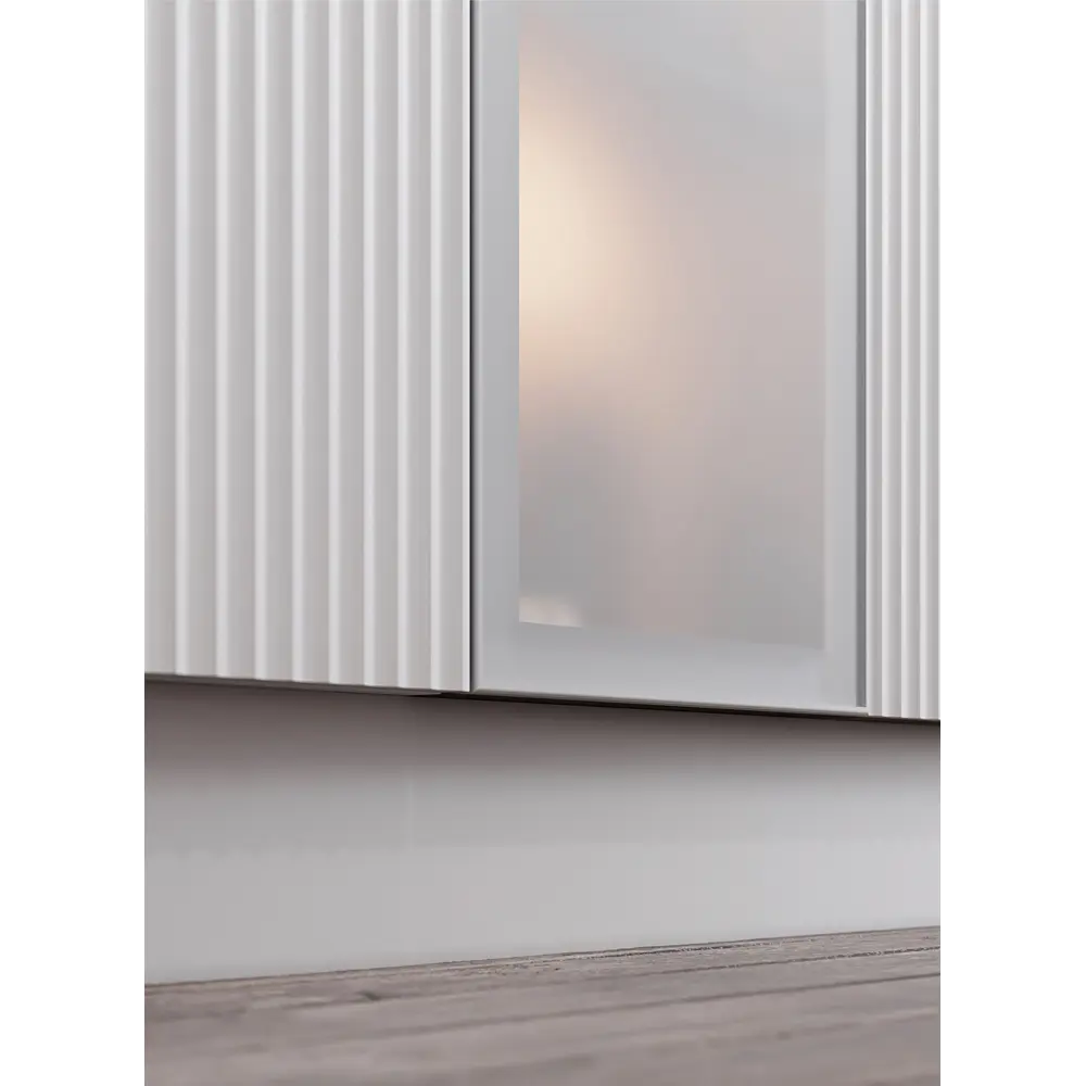 Фасад со стеклом Вельск 79.7x38.1 см Delinia ID цвет белый STLM-2046837 - Вид №9