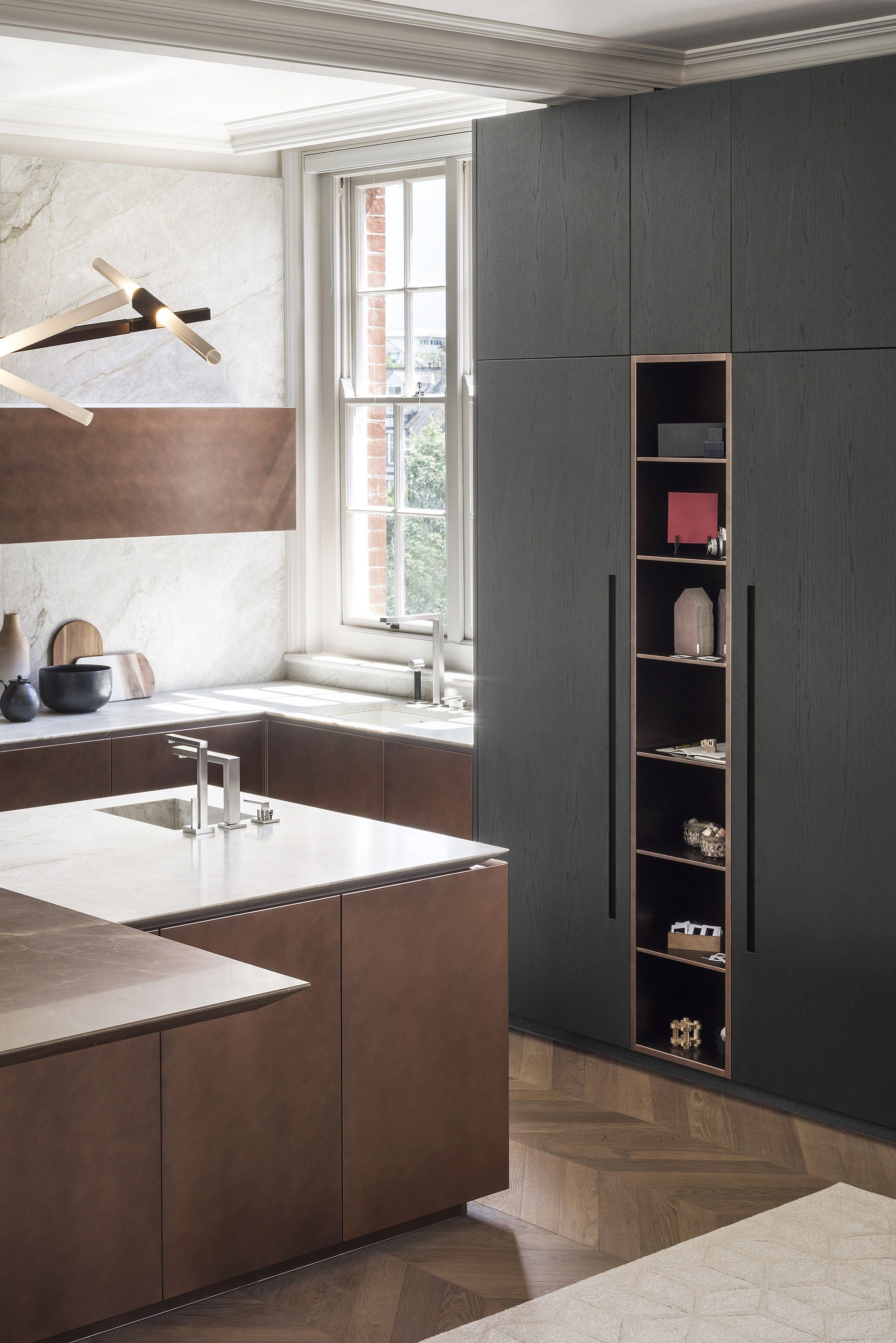 Кухня на заказ с островом без ручек TM Italia Cucine T30 / D90 ARCH-00118530 - Вид №3