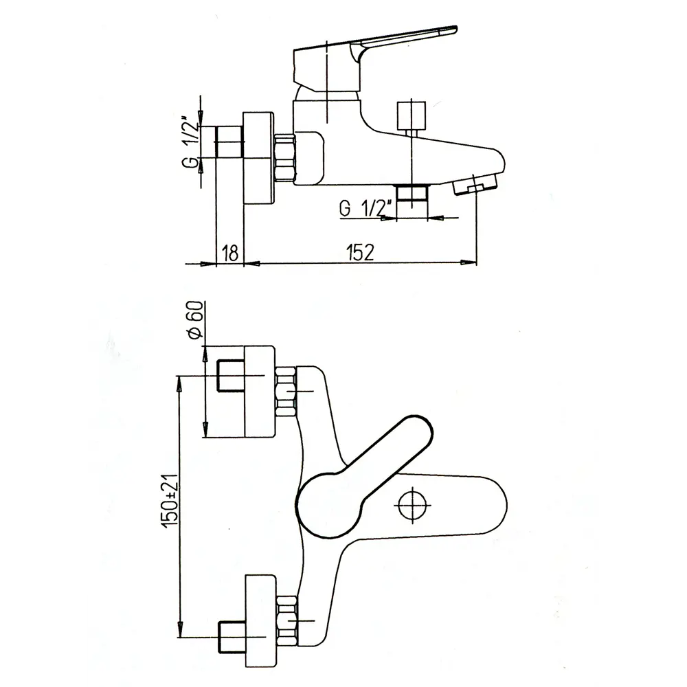 Смеситель для ванны Bios цвет хром Paini STLM-2171122 - Вид №4