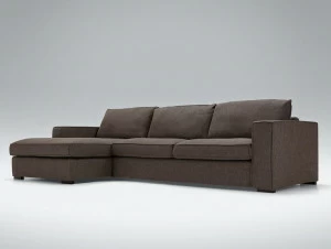 Sits Мягкий 3-х местный тканевый диван с шезлонгом